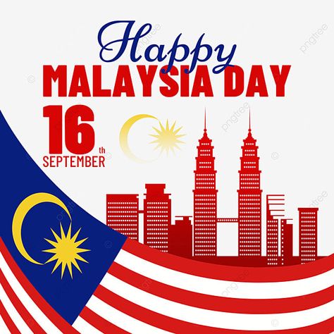 Malaysia Day Poster, Flag Of Malaysia, Flag Malaysia, Malaysia Day, Building Silhouette, Wavy Flag, Malaysia Flag, Ribbon Flag, Red Png