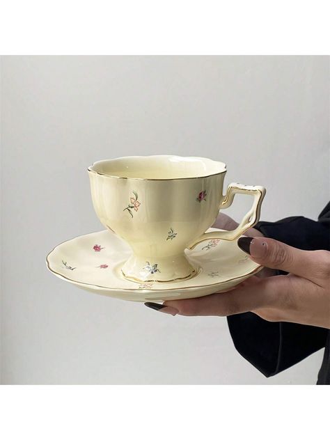 Material:CeramicBrand:CMYD StudioItem ID:YG102201Origin:Guangdong,ChinaEWLatest 1set Floral Ceramic Cup And Saucer Tea Set, Light Luxury Coffee Cup And Saucer, Afternoon Tea Cup Beige         Kitchen & Dining, size features are:Bust: ,Length: ,Sleeve Length: Luxury Coffee, Beige Kitchen, Coffee Cup And Saucer, Coffee Cups And Saucers, Ceramic Cup, Cup And Saucer Set, Ceramic Cups, Afternoon Tea, Tea Set