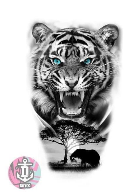 Tiger Tattoo Realism, Realistic Tiger Tattoo Design, Tattoo Tiger Design, Tiger Face Tattoo Design, Tiger Tatoos, Tigres Tattoo, Tigers Tattoo, Draw Lion, Tiger Tattoo Designs