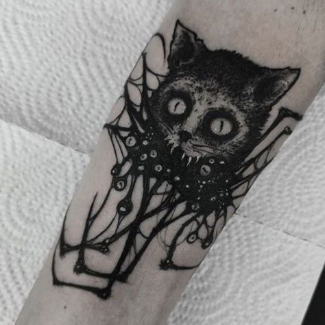 Worst Tattoos, Rat Tattoo, Mystical Tattoos, Creepy Drawings, Scary Tattoos, Creepy Tattoos, Spooky Tattoos, Gothic Tattoo, Bad Tattoos