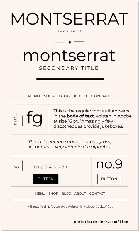 Pletórica Designs Studio invites you to a fun, interactive workshop on. #Proxima_Nova #Montserrat_Font #Typographie_Logo #Geometric_Font Montserrat Font, Typographie Logo, Geometric Font, Minimalist Font, Font Combinations, Typography Layout, The Font, Font Inspiration, Graphic Design Fonts