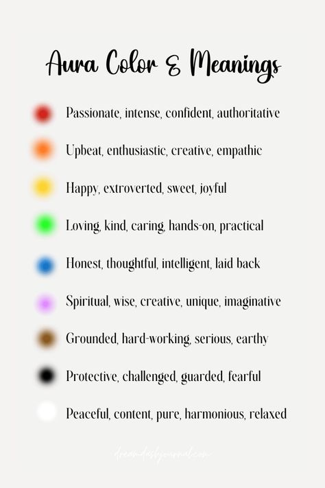 Aura colors and meanings chart Different Auras And Their Meanings, Ora Colors Meaning, Aura Reading Color Meanings, Aura Meanings Colour, How To Know Your Aura Color, Spiritual Colors And Meanings, Color Meanings Spiritual, Different Aura Colors, Yellow Aura Meaning