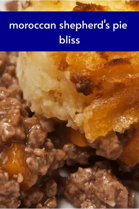 Moroccan Shepherd's Pie Bliss Unique Shepherds Pie Recipe, Ground Lamb Recipes Easy, Lamb Mince Recipes, Pies Savory, Lamb Pie, Ground Lamb Recipes, Minced Meat Recipe, Unique Dinner, Lamb Burgers