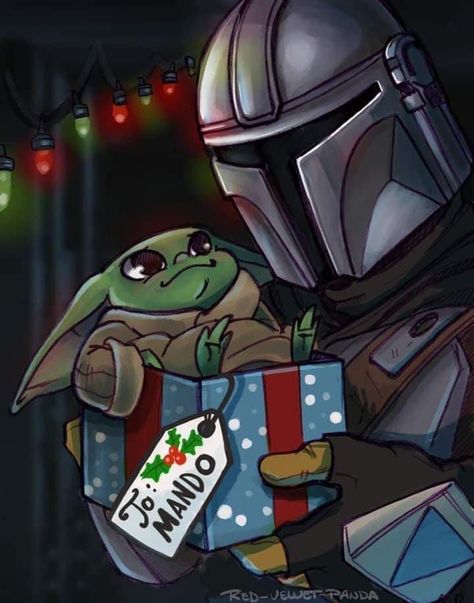 Ashoka Star Wars, Mandalorian Christmas, Nerd Christmas, Yoda Art, Yoda Images, Holiday Iphone Wallpaper, Star Wars 2, Family Painting, Star Wars Christmas