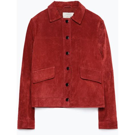 Zara Suede Jacket (5.975 RUB) ❤ liked on Polyvore featuring outerwear, jackets, tops, zara, dark red, red suede jacket, suede leather jacket, suede jacket, lined jacket and red jacket Zara Coats, Fall Color Combinations, Red Suede Jacket, Suede Leather Jacket, Zara Jacket, Ootd Ideas, Fashion Sets, Weekend Outfit, Zara Jackets