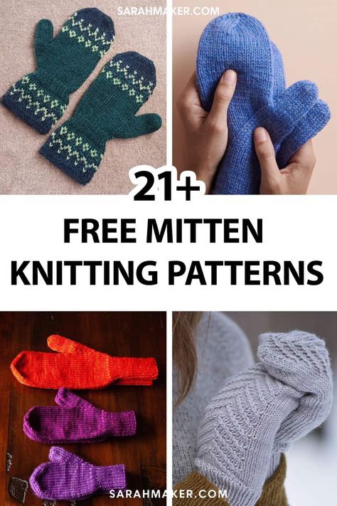 Cozy and practical hand-knit mittens are the best way to warm up those chilly fingers. And with everyone in need of a reliable pair of mittens, there's no better time to start knitting! In this handpicked collection, we'll share the best free mitten patterns to keep you and your loved ones cozy all winter long. From simple, thumbless baby mittens to more complex cable designs, you'll find a variety of designs suitable for every size and skill level. Diy Mittens, Fall Knitting Patterns, Easy Knit Baby Blanket, Mittens Knitting, Kids Knitting, Roving Yarn, Hand Knit Mittens, Knit Accessories, Winter Crochet