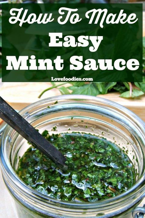 Mint Jelly For Lamb, Mint Jelly Recipe, Meaty Appetizers, Great British Food, Jelly Recipe, Food Types, Mint Sauce, Mint Recipes, Marinade Sauce