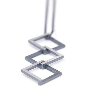 Geom Affinity Pendant Contemporary Jewellery Designers, Architectural Jewelry, Mens Beaded Necklaces, Silver Necklace Simple, Contemporary Jewelry Design, Geometric Inspiration, Jewellery Designer, Jewelry Model, Everyday Necklace