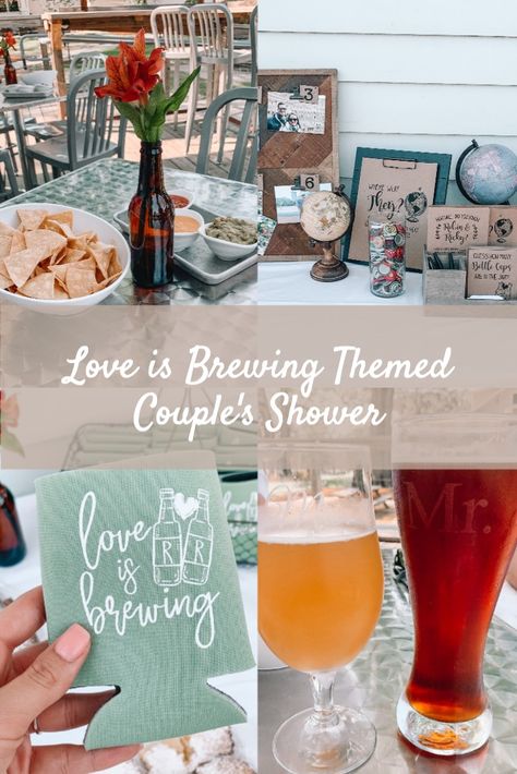 Everything you need for a "love is brewing" themed couple's shower! #loveisbrewing #couplesshower #brewery