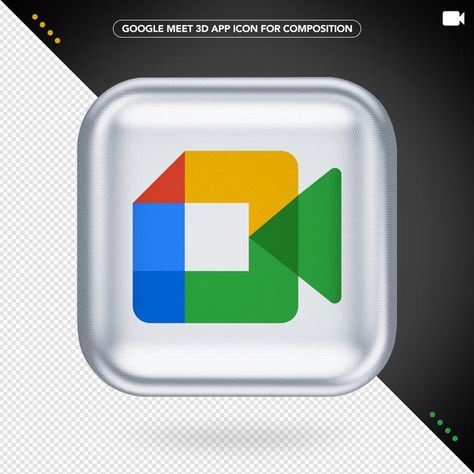 Google meet icon isolated Premium Psd | Premium Psd #Freepik #psd #social-media #3d #meeting #composition Google Meet Icon, Black Friday Logo, Like Emoji, Youtube Red, Security Logo, Facebook Icons, Blue Map, Emoticons Emojis, Location Icon