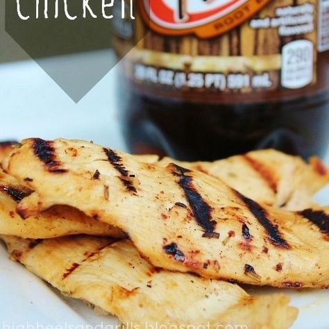 Root Beer Chicken (Juicy and flavorful!) | High Heels and Grills Root Beer Chicken, Beer Chicken, Second Breakfast, Beer Tasting, Gluten Free Chicken, Recipe Images, Dijon Mustard, Root Beer, Vegetable Oil