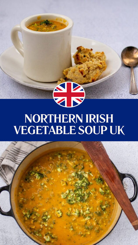 Northern Irish Vegetable Soup​ UK Irish Vegetable Soup Recipes, Irish Vegetable Soup, Cream Of Vegetable Soup, Creamed Leeks, Northern Irish, Chefs Table, Vegetable Soup Recipes, Sauteed Vegetables, Pantry Staples