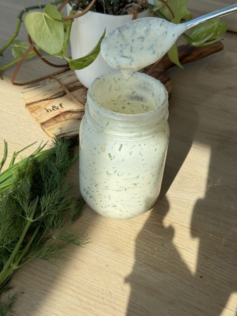 Homemade Healthier Ranch Dressing - Happy and Full Home Made Ranch Dressing Healthy, Low Fat Ranch Dressing Recipe, Homemade Ranch With Greek Yogurt, Homemade Ranch Dressing Healthy Greek Yogurt, Lowfat Ranch Dressing, Dill Ranch Dressing, Pizza Dip Appetizers, Healthy Homemade Ranch Dressing, Pulled Pork Dinner