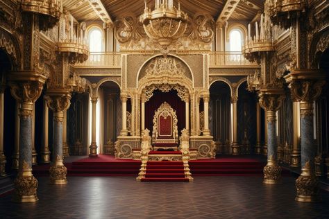 Palace throne architecture building | premium image by rawpixel.com Castle Throne Room, Palace Architecture, Architectural Columns, Throne Room, Ancient History, Architecture Building, Free Design Resources, Design Resources, Palace