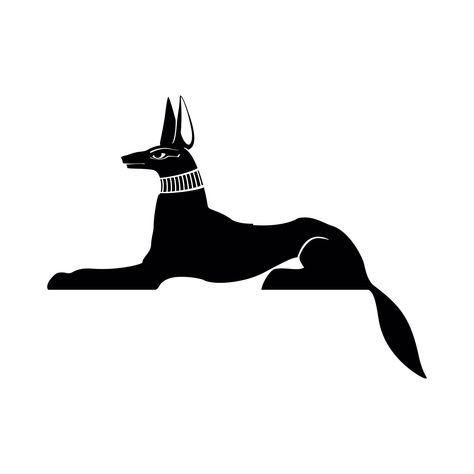 Egyptian Dog Tattoo Design, Anubis Small Tattoo, Anubis Drawing Tattoo, Egyptian Dog Tattoo, Jackal Tattoo, Anubis Illustration, Anubis Symbol, Anubis Drawing, Anubis Dog