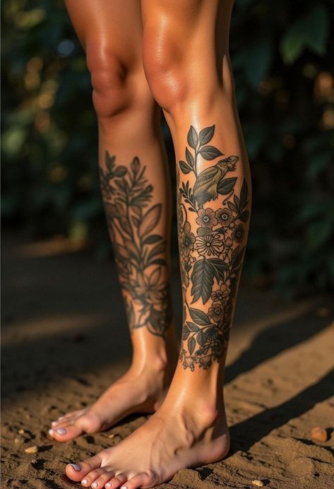 calf tattoos for women Calf Tattoos For Women, Tattoos For Women, Piercings, Tattoos, For Women