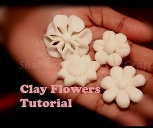 Clay Projects - Instructables Clay Ideas Flower, Air Dry Clay Flowers, Clay Crafts Easy, Flowers For Beginners, Cold Porcelain Clay, Beginner Pottery, Clay Flower Pots, Clay Clay, Clay Crafts Air Dry