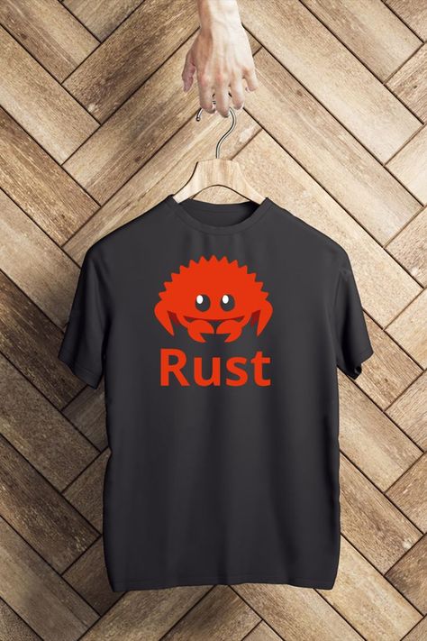 Do you like the Rust programming language? This design will be suitable for you and every excellent programmer who loves this language Rust Programming Language, Language Logo, Programming Languages, Programming, Rust, Coding, T Shirts, T Shirt, Design