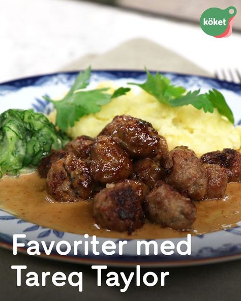 Enkelt och snabbt till vardags och mer avancerat och festligt till helgen. Du vill inte missa dessa goda recept från Tareq Taylor! Tareq Taylor Recept, God Mat, Baked Potato, Meatballs, Meat, Chicken, Ethnic Recipes