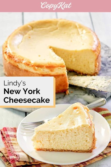 Best Cheesecake Crust, Tall And Creamy New York Cheesecake, 10 Inch Cheesecake Recipe Springform Pan, Easy New York Cheesecake, Lindy's Cheesecake Recipe, Best Cheesecake Recipe Homemade, Authentic Cheesecake, London Cheesecake, Fluffy Cheesecake Recipe