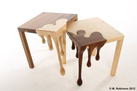 Solid Wood Table, Funky Furniture, Creative Furniture, Decoration Inspiration, Art Furniture, Unique Furniture, Wooden Tables, 인테리어 디자인, Wood Table