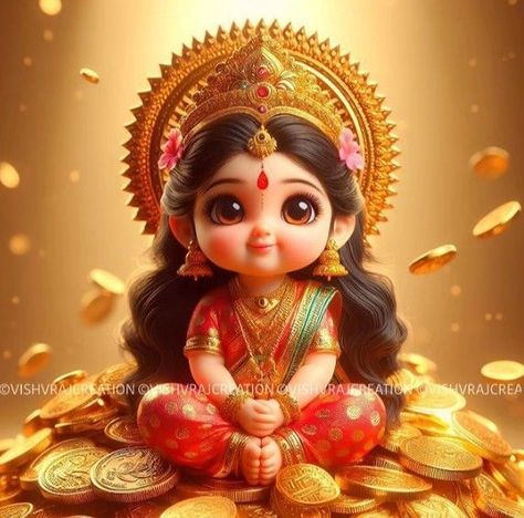 Baby Laxmi Goddess, Cute Laxmi Goddess, Radhakrishna Anime, Laxmi Goddess Wallpapers, Baby Murugan Paintings, Laxmi Goddess, Saraswati Picture, Little Kanha Ji Images, Flor Iphone Wallpaper