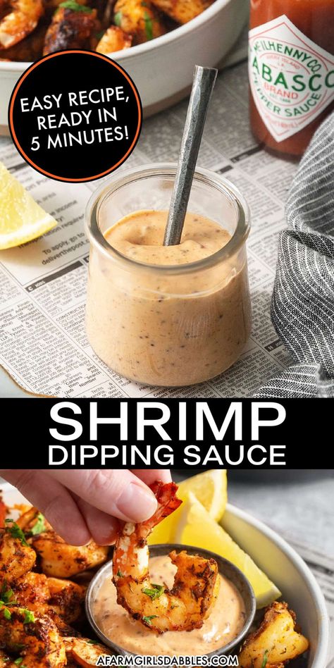 Shrimp Dipping Sauce Seafood Remoulade Sauce, Grilled Shrimp Sauce, Sauce For Fish And Chips, Seafood Sauce Dip, Shrimp With Sauce Recipes, Fish Cake Sauce, Recipes With Franks Red Hot Sauce, Grilled Shrimp Dipping Sauce, Diy Shrimp Sauce