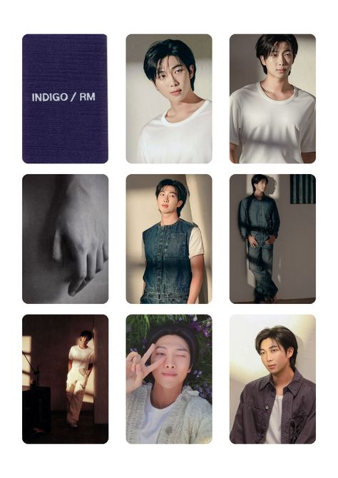 Namjoon Stickers Printable, Bts Printable Photocards, Rm Photocard, Photocard Printable, Diy Photo Book, Pc Scan, Lomo Card, Jungkook V, Pop Up Book