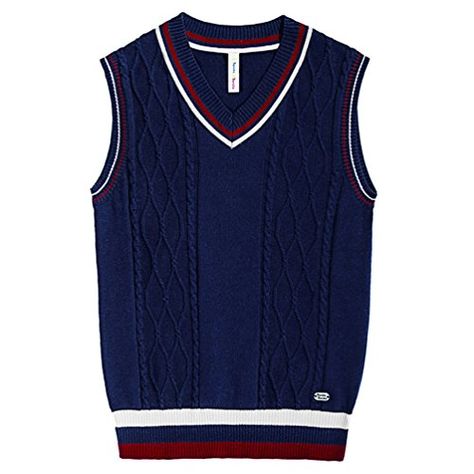 Gentle Style, School Sweater, Cable Knit Vest, Boys Uniforms, Sleeveless Sweater Vest, Solid Color Sweater, Boys Fits, Classic Sweater, School Uniforms