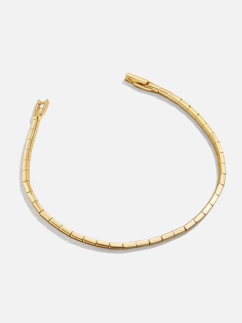 Shop the 18K Gold Plated Sterling Silver Lara 18K Gold Bracelet at the official Baublebar site. Enjoy 20% off bracelets with code STACKING20 . Baublebar Bracelet, Silver Meaning, Bauble Bar, Heirloom Jewelry, 18k Gold Bracelet, Heirlooms Jewelry, 18k Gold Necklace, Bar Bracelet, Gold Gifts