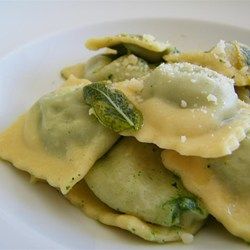 Spinach, Feta, and Pine Nut Ravioli Filling - Allrecipes.com Feta Ravioli, Ravioli Filling Recipe, Ravioli Filling, Spinach Ravioli, Homemade Ravioli, Spinach Feta, Ravioli Recipe, Pasta Fatta In Casa, Cheese Ravioli