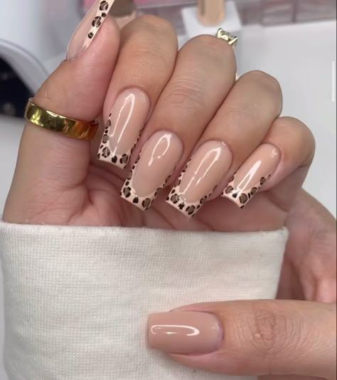 Vintage Nails, Winter Nails Acrylic, Summery Nails, Cute Nail Ideas, French Acrylic Nails, Leopard Nails, Classy Acrylic Nails, Coffin Nails Long, Bling Acrylic Nails