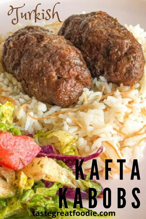 Kafta Kabobs, Kafta Kabob Recipe, Turkish Kofta, Easy Kabobs, Delicious Healthy Salads, Kabob Recipes, Easy Rice Recipes, Kebab Recipes, Best Salad Recipes