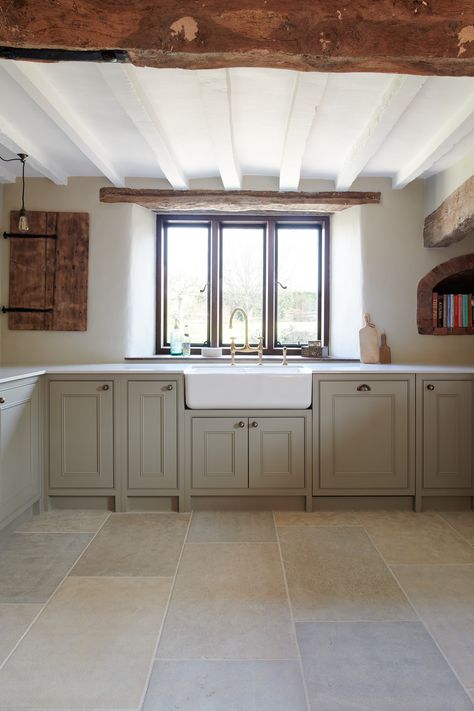 Floors of Stone Blog Limestone Flooring Kitchen, Stone Cottages Interior, Floors Of Stone, Cottage Kitchen Tiles, Tuscany House, Mill House, Rustic Country Kitchens, Farmhouse Flooring, Old Stone Houses