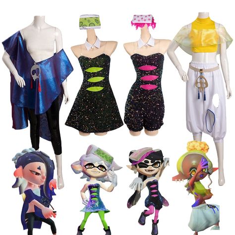 0.39US $ 20% OFF|Splatooning Callie Marie Frye Shiver Cosplay Costume Dress Jumpsuit Halloween Carnival Party Disguise Suit Role Play For Women| | - AliExpress Callie Cosplay, Splatoon Cosplay, Roleplay Outfits, Callie Marie, Splatoon Idols, Callie And Marie, Cosplay Inspo, Halloween Carnival Party, Outfits Female