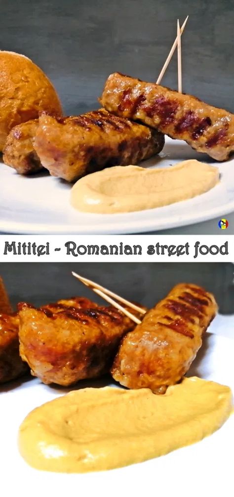 Mici Recipe, Mititei Recipe, Romanian Food Traditional, Bbq Street Food, Romania Food, Cottagecore Recipes, European Dishes, Grandma Cooking, Around The World Food