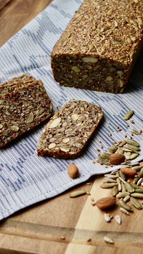 Danish Nut Bread (Paleo bread) – Scandinavian Simple Eating Yeast Free Bread, Swedish Bread, Seed Loaf, Walnut Bread Recipe, No Carb Bread, Nut Loaf, Yeast Free Breads, Simple Eating, Autoimmune Paleo Recipes