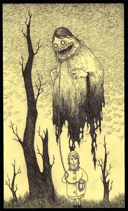 Don Kenn Don Kenn, John Kenn Mortensen, Post It Art, John Kenn, Monster Sketch, Creepy Drawings, Monster Drawing, Edward Gorey, 다크 판타지