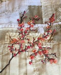 Lisa Mattock, Textile Art Embroidery, Stitching Embroidery, Silk Ribbon Embroidery, Lost Art, Slow Stitching, Hand Embroidery Stitches, Sewing Art, Stitching Art