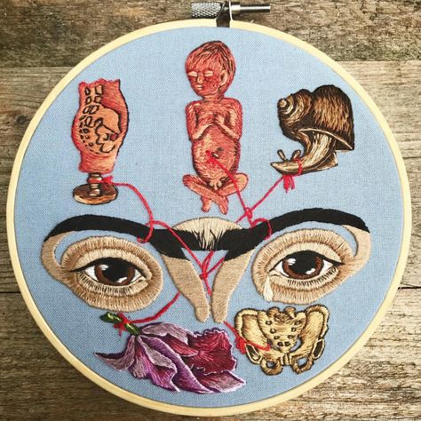 Embroidered Wall Art, Feminist Movement, Contemporary Textiles, Contemporary Embroidery, Textile Fiber Art, Feminist Art, The Human Body, Needle Art, Art Textile