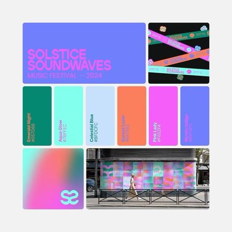 Neon Brand Identity, Festival Branding Design, Festival Websites, Festival Brand Identity, Music Festival Branding, Festival Branding, Festival Logo, Festival Ideas, Identity Inspiration