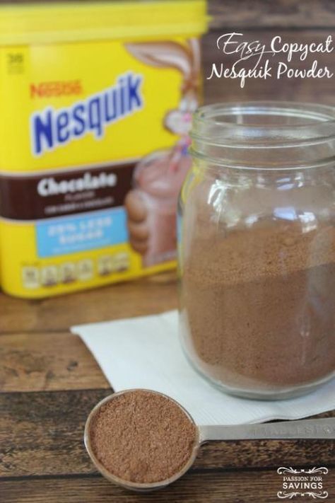 Nesquik Recipes, Homemade Dry Mixes, Powder Recipe, Homemade Spices, Homemade Seasonings, Baking Mixes, Cat Recipes, Restaurant Recipes, Copycat Recipes