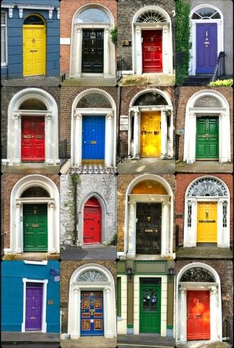 Doors of Ireland Building Windows, Love Ireland, Irish History, Unique Buildings, Tiny Things, Old Doors, Windows Doors, Unique Doors, Windows And Doors