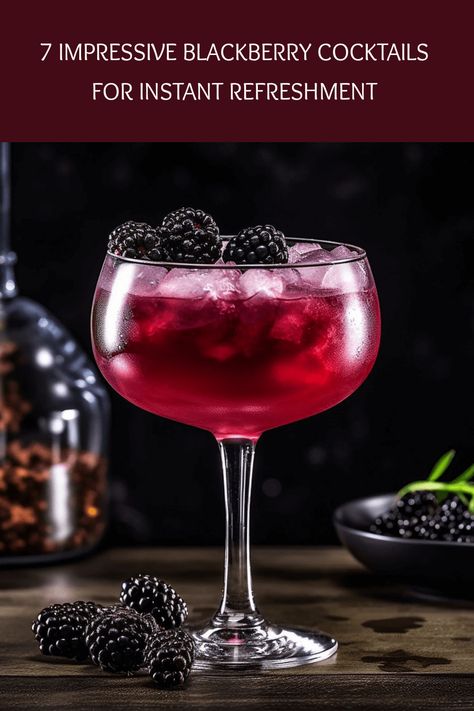 Looking for quick and tasty blackberry cocktails? Try these recipes: Bokbunja Cocktail, Blackberry Sage Mule, Blackberry Daiquiri, Blackberry Sage Martini, and Blackberry-Thyme French 75. Indulge in the fruity, refreshing flavors of easy-to-make blackberry drinks at home! Blackberry Cocktails, Ginger Beer Drinks, Cucumber Cooler, Blackberry Cocktail, Pimm's Cup, Blackberry Drinks, Mint Cocktails, Simple Syrup Recipes, Light Appetizers