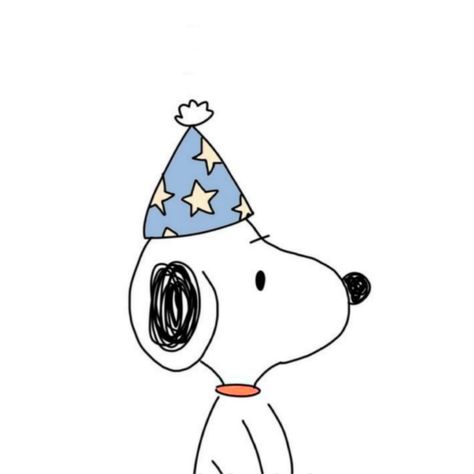 Birthday Cartoon Aesthetic, Birthday Cute Drawings, Cute Drawing Birthday, Birthday Cartoon Drawing, Cute Birthday Drawings, Drawings Birthday, Snoopy Pfp, Birthday Doodles, Birthday Drawing Ideas