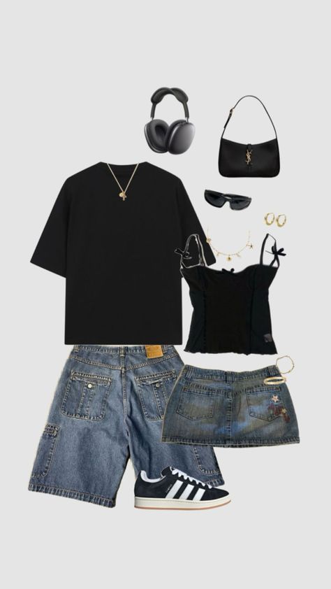 Outsiders Aesthetic, Matching Outfits For Couples, Streetwear Couple, Outfits For Couples, Matching Fits, Skater Outfits, Couple Fits, Streetwear Fits, 90s Looks