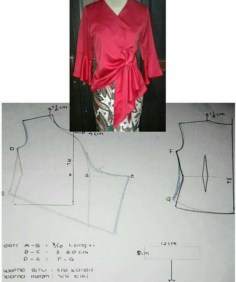 Dress Patterns Diy, Batik Kebaya, Pattern Dress Women, Skirt Patterns Sewing, Diy Sewing Clothes, Clothes Sewing Patterns, Fashion Sewing Pattern, Sewing Basics, African Fashion Dresses