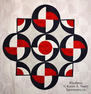 Circle Shapes Design, Circle Quilt Patterns, Optical Illusion Quilts, Drunkards Path Quilt, Drunkards Path, Circle Designs, Graph Paper Designs, International Quilt Festival, Shapes Art