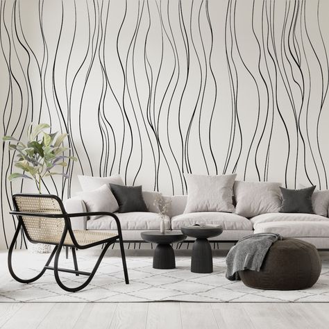 This Wallpaper item by WallpaperAynam has 16 favorites from Etsy shoppers. Ships from Türkiye. Listed on 10 Jul, 2023 Wavy Lines Wallpaper, Living Room Men, Salon Suites, Wavy Pattern, Lines Wallpaper, Wavy Lines, Wallpaper Abstract, Wallpaper Accent Wall, Wallpaper Stickers