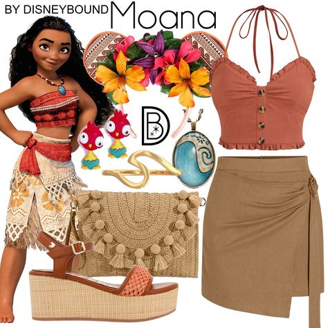 Moana Disneybound, Disney Characters Dress Up, Disney Surprise, Moana 2, Disney Memories, Disney Bound Outfits, Disney Inspired Outfits, Fandom Outfits, Disney Shanghai